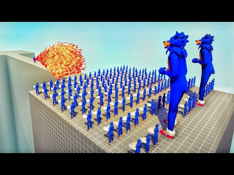 100x SONIC & 2x GIANT SONIC.EXE vs EVERY GOD - Totally Accurate Battle Simulator TABS