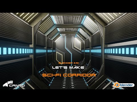 Let's Make A Sci-Fi Corridor In Blender | Blender Tutorial | Sci-Fi Art In Blender