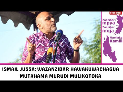 JUSA ||  WAZANZIBAR HAWAKUKUCHAGUA UTARUDI ULIPOTOKA OKTOBA 2025