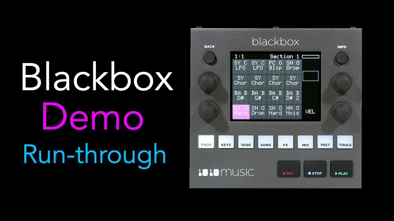 1010music Blackbox: Demo Run-through - YouTube