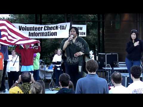 Wanda Trent-Phillips Singing the National Anthem