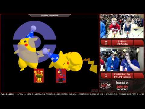 Full Bloom 2 - TEMPO | Axe & OP | voorhese vs. Indy & Amplas - SSBM - Doubles Winner's R2