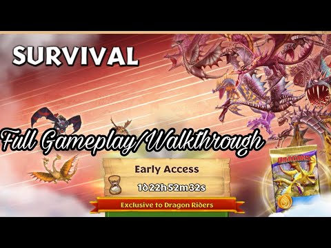 THE NEW SURVIVAL GAUNTLET FULL GAMEPLAY - Dragons: Rise of Berk