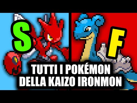 VALUTO TUTTI I POKÉMON DELLA MIA KAIZO IRONMON - Tier List