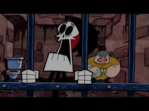 Grim Goes to Jail - Grim Adventures of Billy & Mandy (S4E2: Duck!/Aren't You Chupacabra to See Me?)