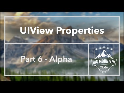 UIView Properties Part 6 - Alpha (iOS, Xcode 8)