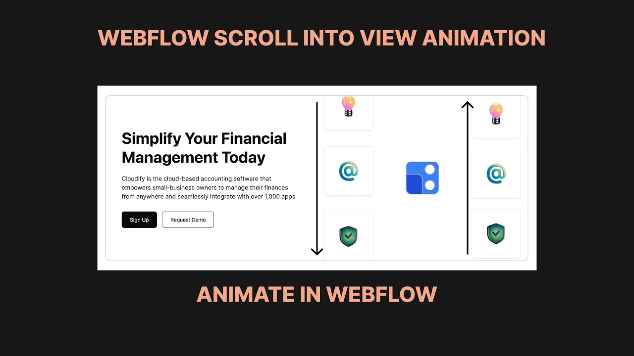 How to create a cool parallax movement on scroll into view in webflow