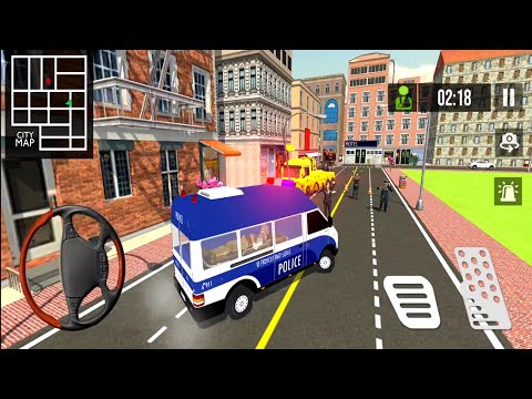 Policeman Emergency Ambulance Rescue Van Driving Simulator _ Gameplay #183