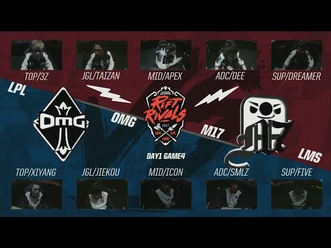 [2017 Rift Rivals LCK-LPL-LMS] D1 G4 - M17 vs OMG - League of Legends - Machi vs Oh My God