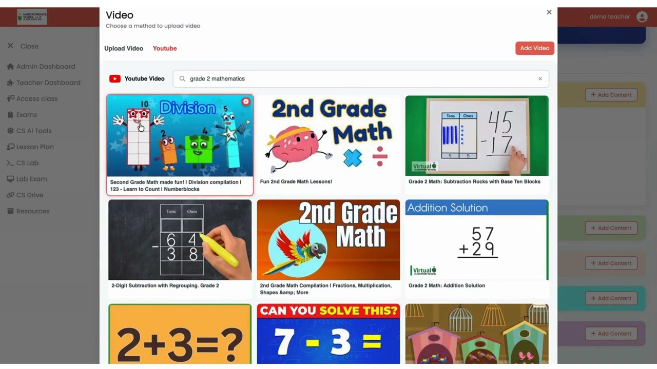 How to share study materials with students on Cyber Square LMS