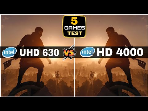 UHD 630 vs HD 4000 | 5 Games Tested | How Much Difference ?