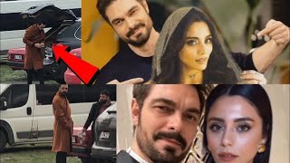 Halil Ibrahim ve Sila'nın gazetecilerin merakı arasında aynı arabada yolculuk yapması hayranları.