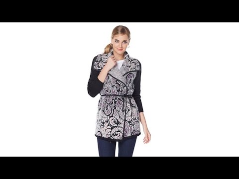 Jamie Gries Collection Paisley Print Cardigan