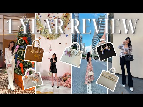 1 / 2 YEAR REVIEW OF 5 HERMES QUOTA BAGS 🍊 | B30, B25, K25, Mini Kelly, pros & cons, ft. Gingiberi!