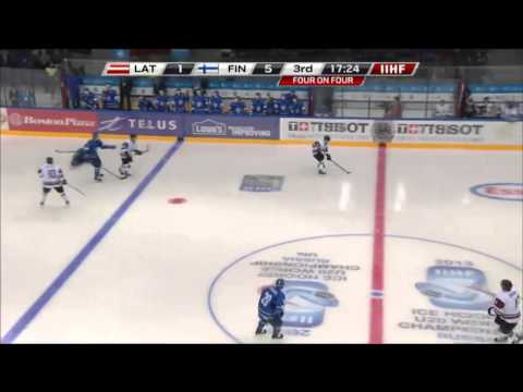 Latvia-Finland 1-5 - 2013 IIHF Ice Hockey U20 World Championship
