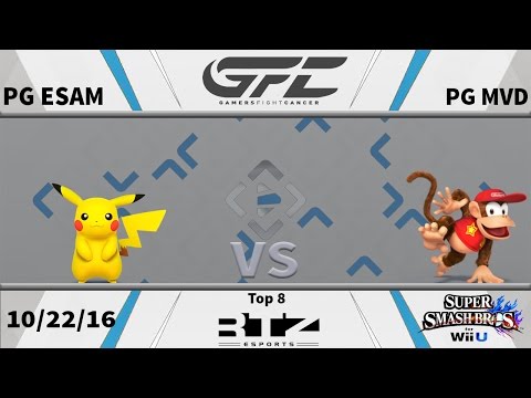 GFC - Top 8 Losers - PG ESAM (Pikachu) vs PG MVD (Diddy Kong) - Wii U
