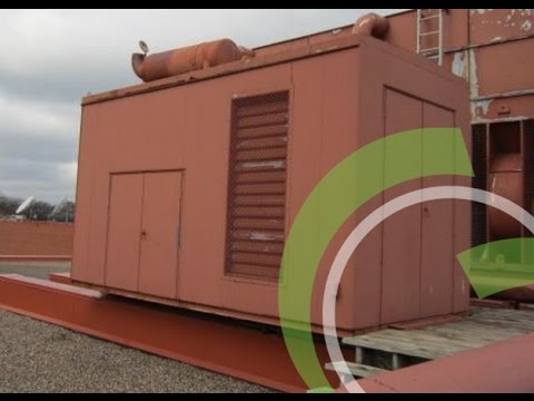 Green Industrial - USED 600 KW DIESEL GENERATOR SET CUMMINS VTA28G2 VTA-28-G2 277 / 480 VOLT