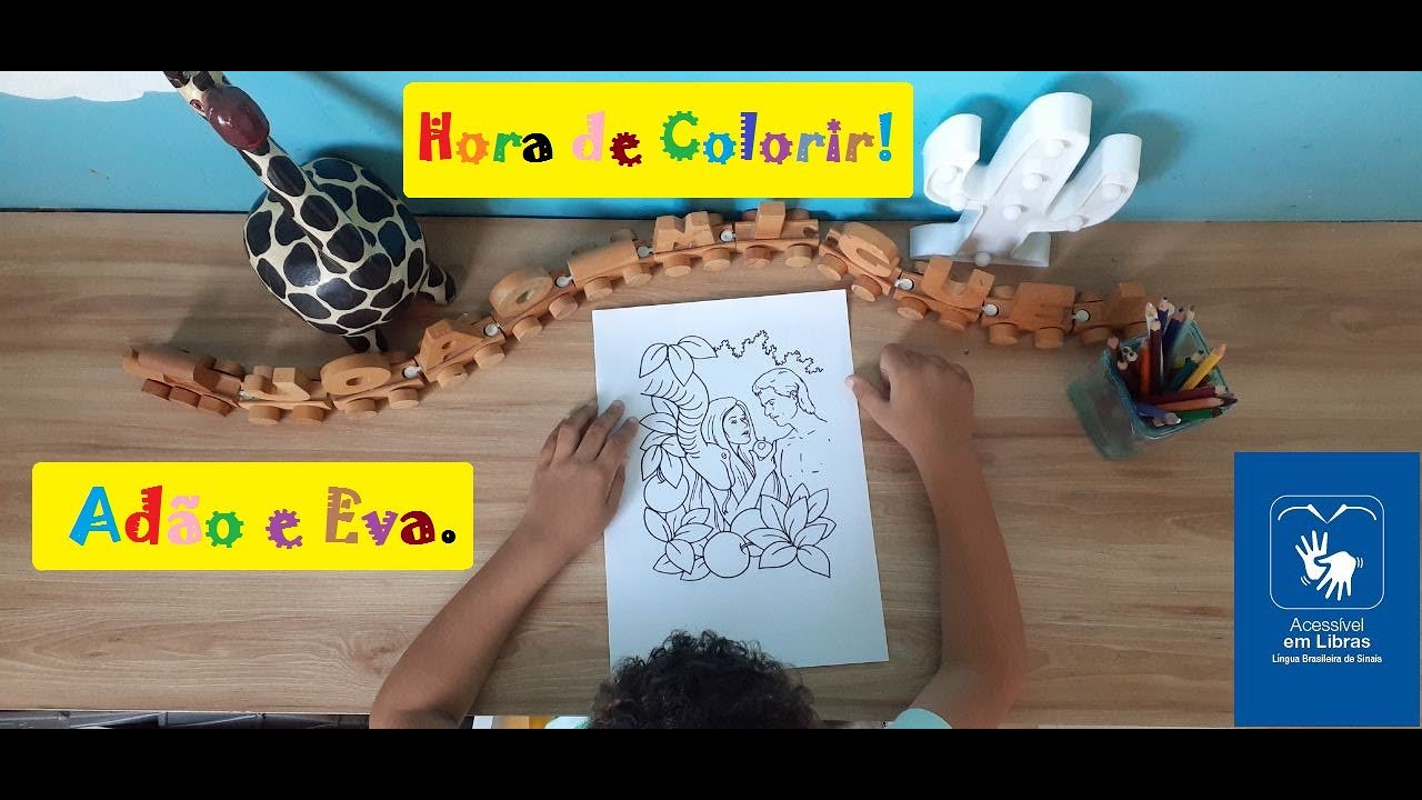 Watch Now Hora de colorir - Adão e Eva | Biblum - Acessível em LIBRAS Hora de colorir - Adão e Eva | Biblum - Acessível em LIBRAS