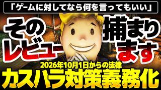 カスハラ対策義務化で企業はもう放置できない：法律化された事で、ゲームレビューはどう書けば良い？製品に対する侮辱や暴言はどうなる？施行直前に徹底解説！