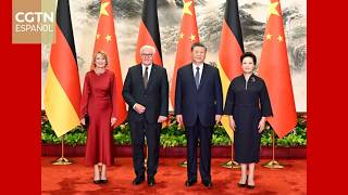 Xi Jinping celebra una ceremonia de bienvenida al presidente alemán Steinmeier en Beijing