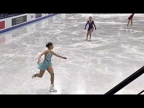 Ladies FS Group 4 warmup @ Montpellier Worlds 2022