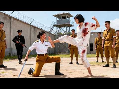 Eine japanische Offizierin macht sich über Kung Fu lustig, nur um dann von einer chinesischen Meiste