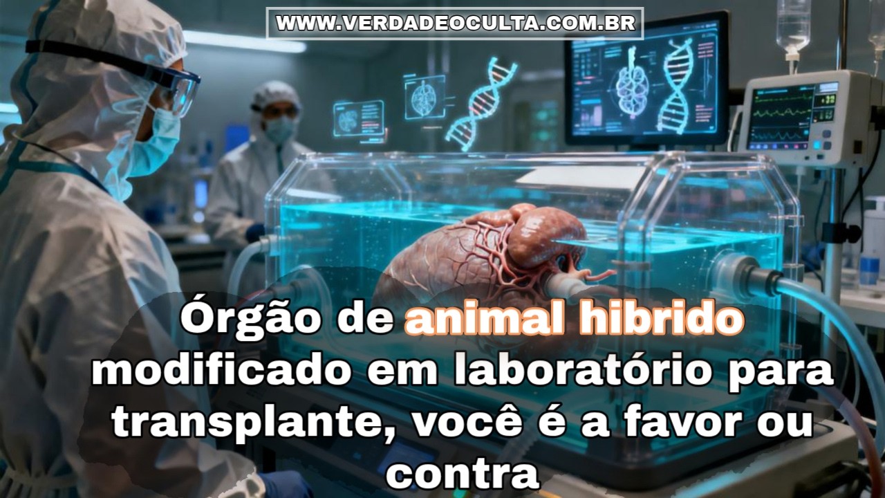 Órgão de animal hibrido modificado em laboratório para transplante, você é a favor ou contra