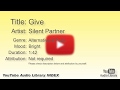 Give Silent Partner Alternative Punk Bright YouTube Audio Library BGM