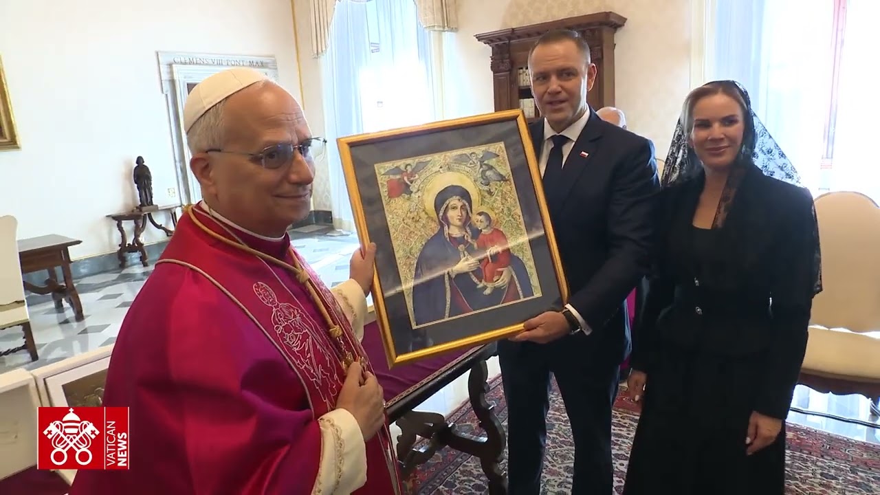 Prezydent Nawrocki na audiencji u Leona XIV w Watykanie