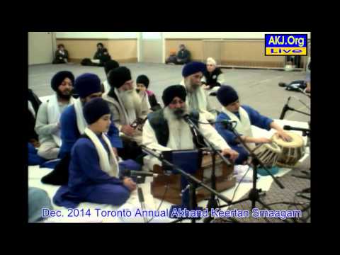 062 Toronto Dec. 2014 Smaagam - Friday Evening Keertan - Bh. Mohanjit Singh Jee