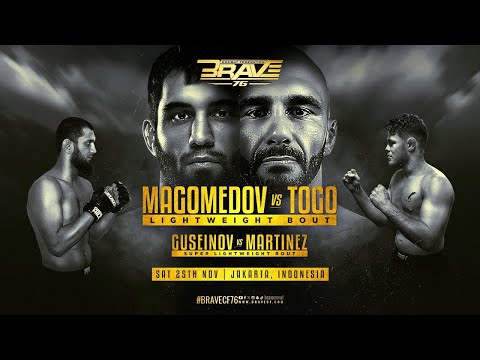 🔴🔥 AO VIVO: BRAVE CF 76 confrontos oficiais - Magomedov x Togo, Guseinov x Martinez