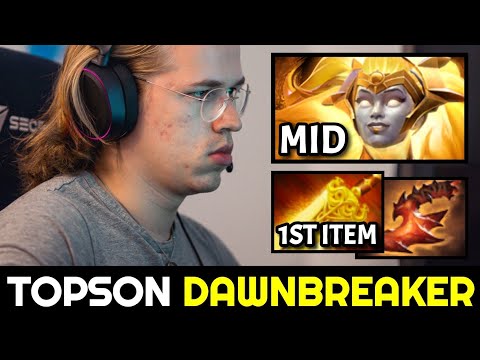 TOPSON MID Dawnbreaker with First Item Radiance Dota 2