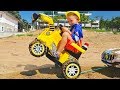 Vlad Ride On Excavator Help Little Nikita