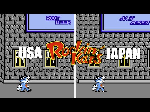 Rockin’ Kats [1991] NES - USA vs Japan (Version Comparison)