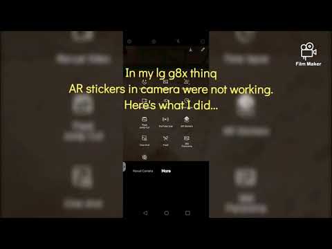 lg g8x camera AR sticker not functioning problem simplyFYId...follow steps then RESTART PHONE