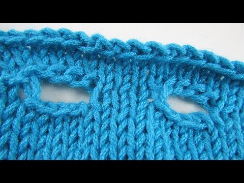 Knitting with eliZZZa * Buttonhole knitted sideways with loop cast-on