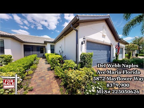 Del Webb Naples at Ave Maria, FL | Seagrove Model Villa | 5872 Mayflower Way $379,900 MLS# 225050626