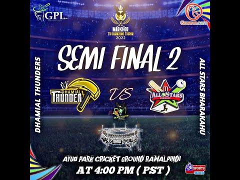 🔴Live : MARKHOR T-10 CHAMPION TROPHY  ll 2022 ll ISLAMABAD VIKINGS VS BROUNTIDE THUNDER SEMIFINAL-2