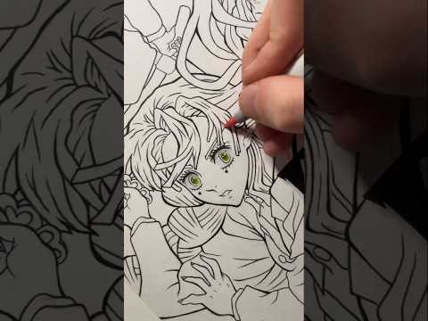 Can you spot the defect?🤔 #art #drawing #anime #demonslayer #mitsuri #shorts