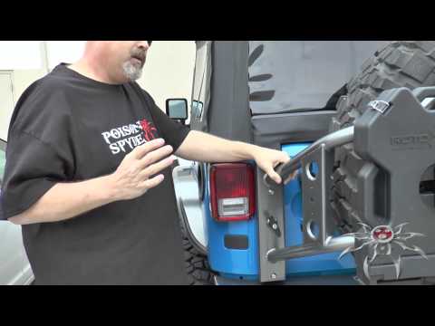 Jeep JK Body Mounted Tire Carrier Features & Benefits - Poison Spyder