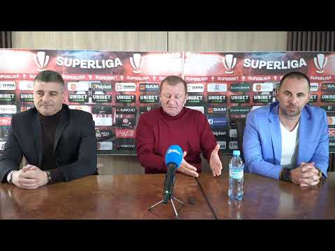 Press conference at FC Hermannstadt - Dorinel Munteanu, officially presented as the new coach - d