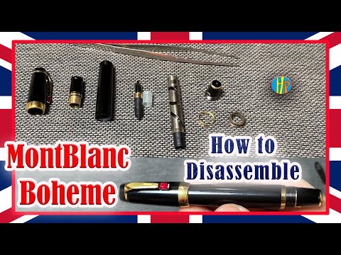 How to Disassemble Montblanc Boheme for restoration and how to re-assemble fountain pen