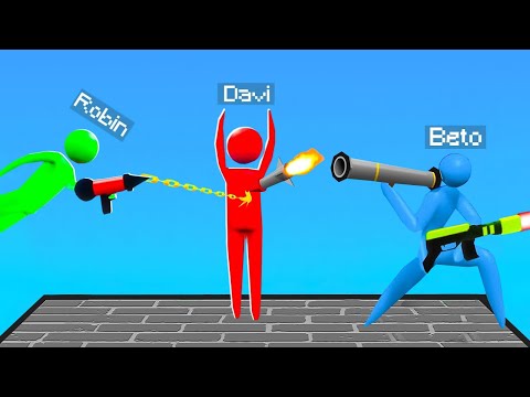 BETO E ROBIN VS DAVI NO DESAFIO STICKMAN DA FAMÍLIA ARQUEIRA!!