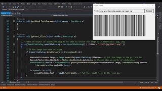 Barcode Scanner using C# windows application