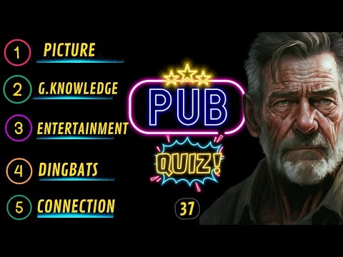 Pub Quiz Showdown: Test Your Knowledge! Pub Quiz 5 Rounds. No 37