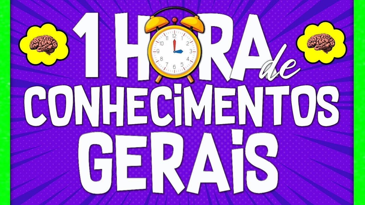 QUIZ DE CONHECIMENTOS GERAIS COM 1 HORA DE DURAÇÃO REPLETO DE PERGUNTAS INTELIGENTES E INÉDITAS