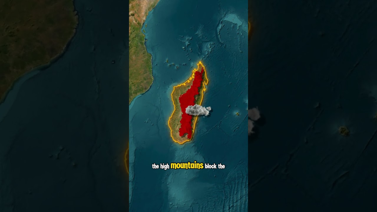 Uneven population distribution in Madagascar