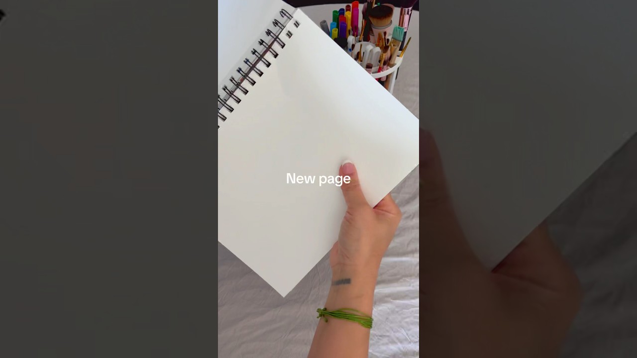 New page, clean slate, ready to create🎨🤍📒#newstart #blankpage