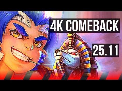 WUKONG vs NASUS (TOP) | 4k comeback | EUNE Master | 25.11