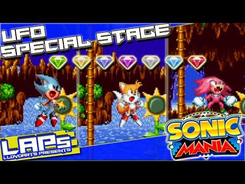 Sonic Mania | All UFO Special Stages (with Time Stamps)